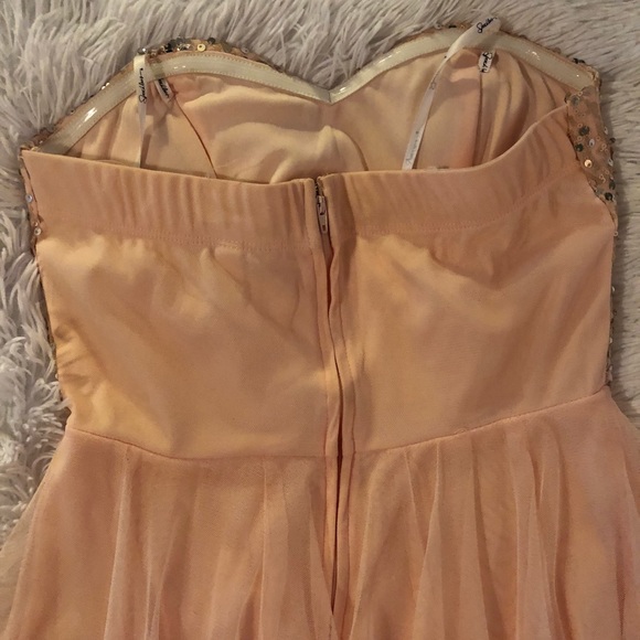 Speechless Rose Gold Chiffon/Sequin Valentine’s Cocktail Dress - Picture 7 of 8